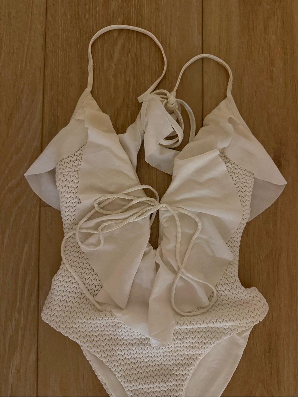 Planet Blue- Ruffle One-Piece Swimsuit - Picture 2 of 5
